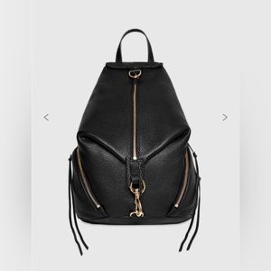 Rebecca Minkoff Black Leather Julian Backpack